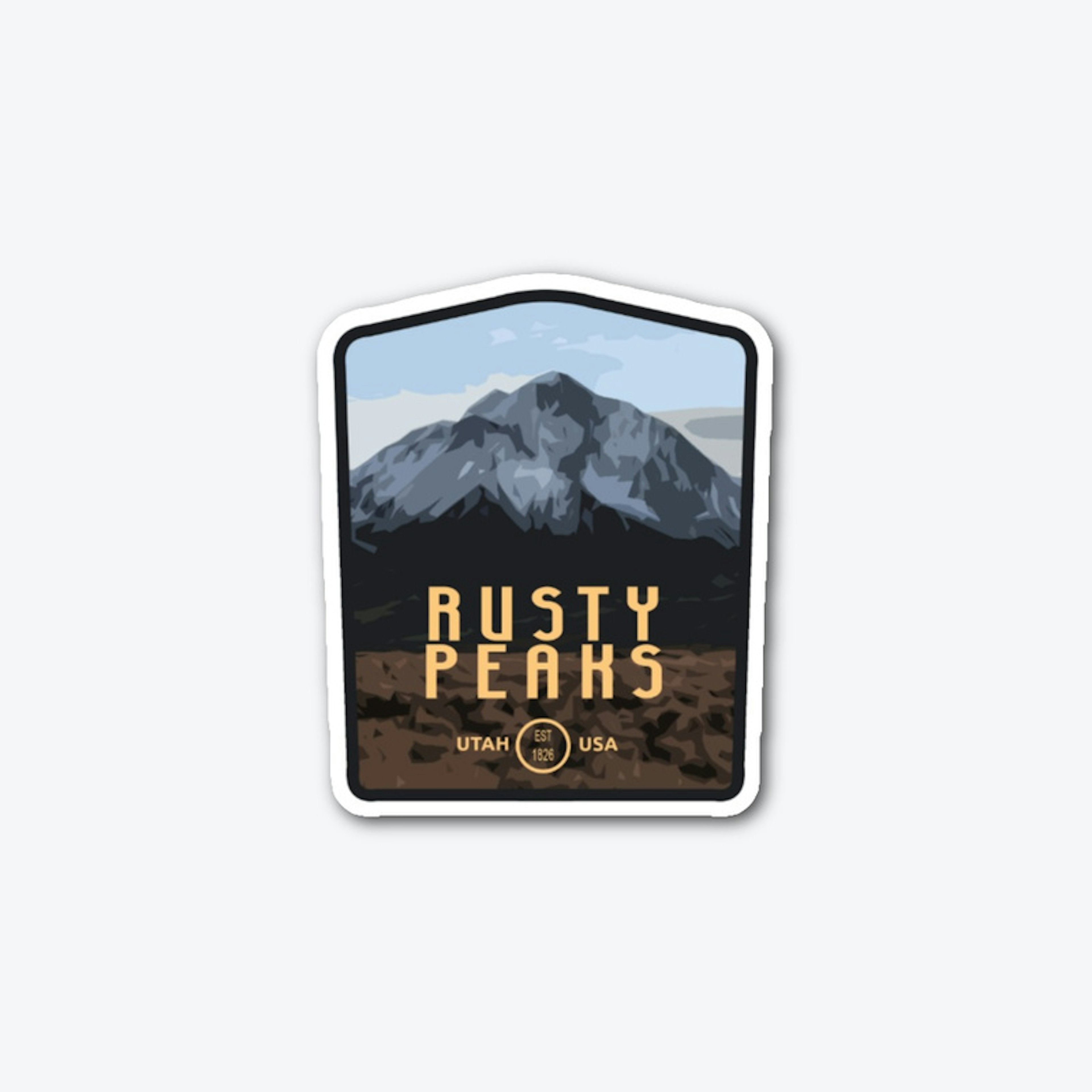 Rusty Peaks Sticker