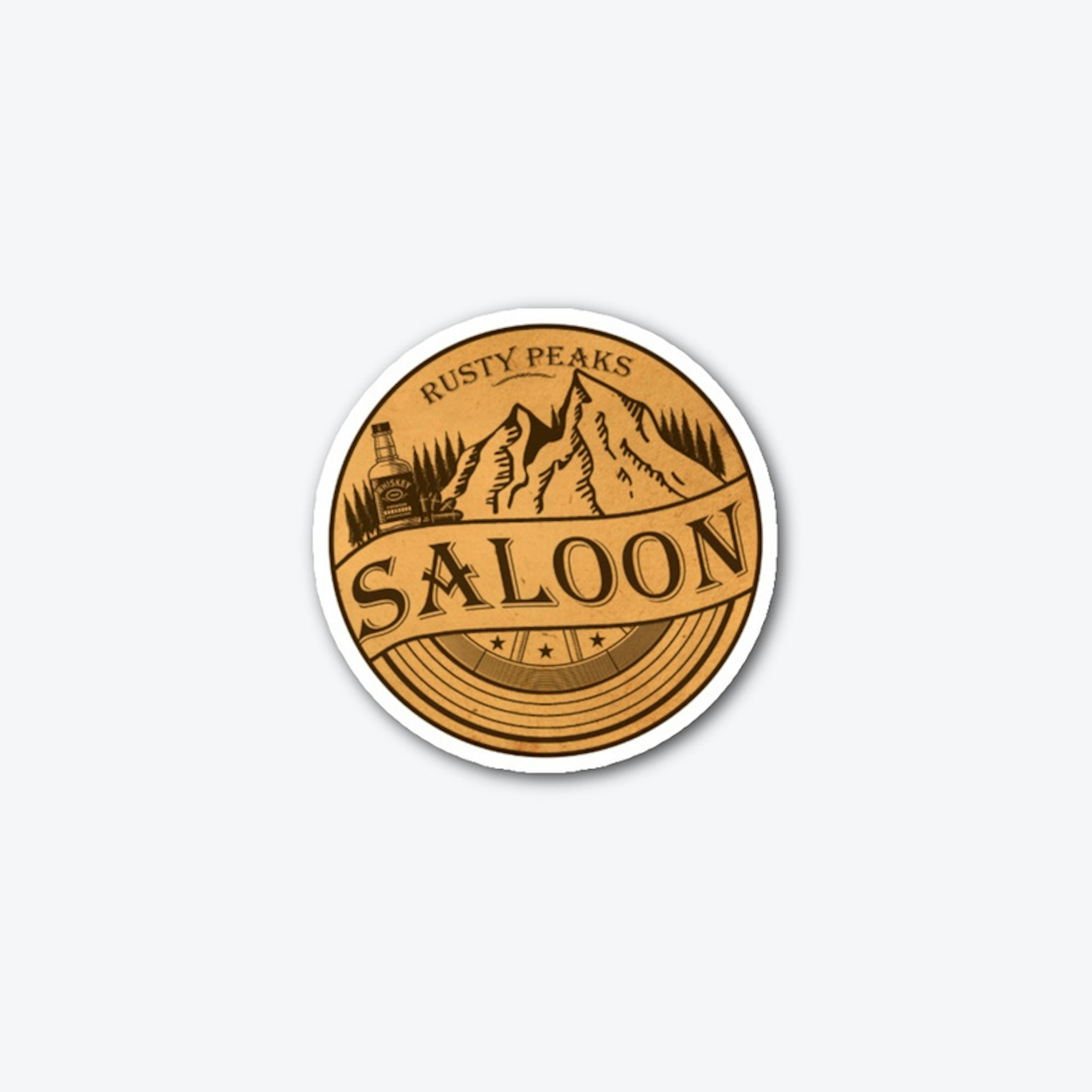 Rusty Peaks Saloon Sticker