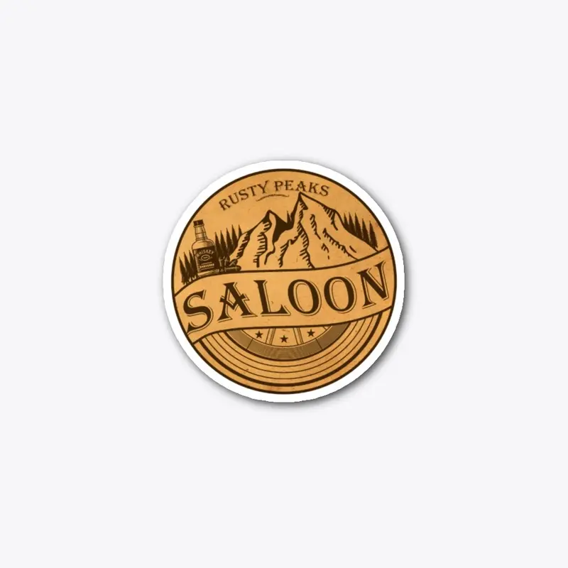 Rusty Peaks Saloon Sticker